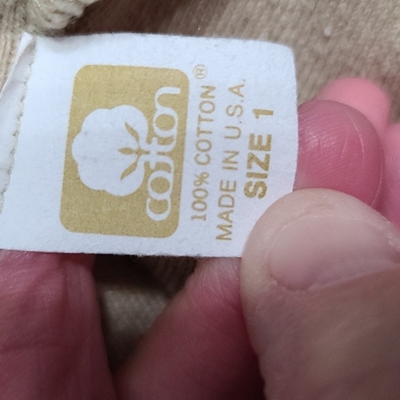 VTG? Joan Vass USA Women's Cardigan Sweater Tan Button Up Sz 1(Approx L)GUC READ - Picture 8 of 12